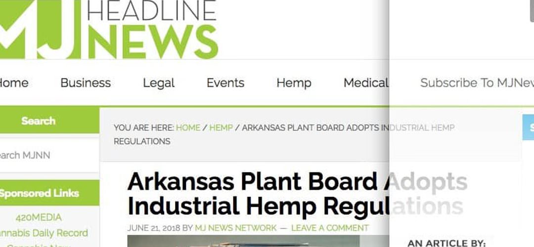 Arkansas Plant Board Adopts Industrial Hemp Regulations
