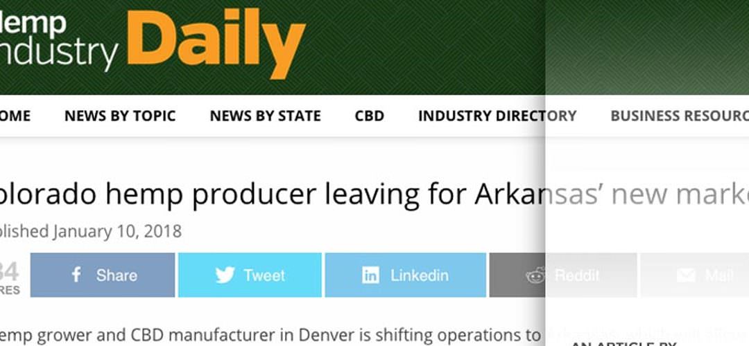 Colorado hemp producer leaving for Arkansas’ new market